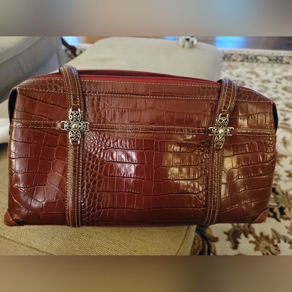 Brighton Dark Red Handbag Shoulder Satchel - Picture 2 of 9